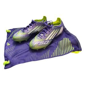 Adidas Purple Green F50 Elite Soft Ground Soccer Cleats Sneakers Size 6